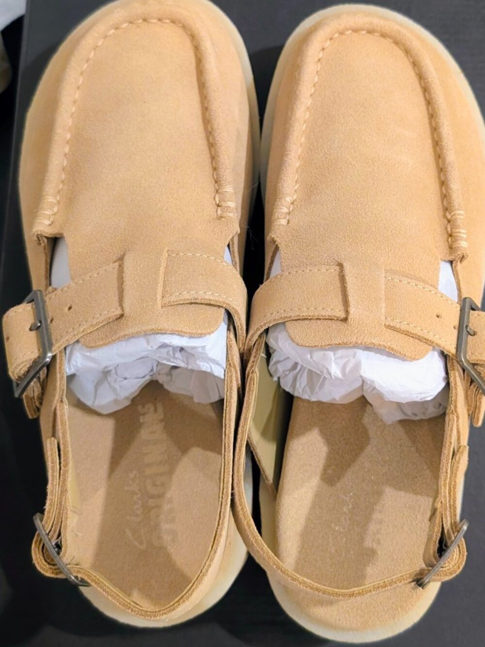 NEW CLARK'S WALLABEE MEARE EASY MAPLE SUEDE Sandal Women's Size 10 Comfort Shoes - Picture 4 of 7